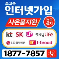 SK LG KT 인터넷가입 티비결합상품 현금사은품많이주는곳