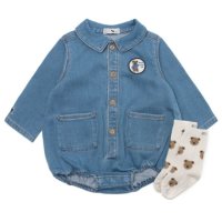 블루독베이비 DENIM바디수트SET 08 블루독 베이비 42AE3 604