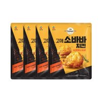 비비고 CJ제일제당 고메 소바바치킨 소이허니 순살 375g 4개