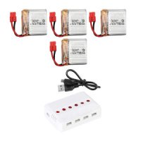 시마 X26 미니드론 배터리충전기 3 7v 380mah 4개세트