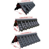 용마루 기와지붕 전통 평기와 한옥 함석지붕 지붕용마루 조립식-A 양면