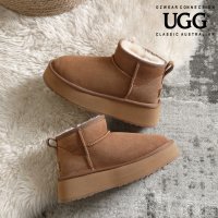 어그 호주어그 23FW UGG 울트라 미니 플랫폼 여성 키높이 양털부츠 체스트넛 AS3038