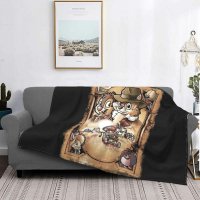 Last Adventure Chip And Dale Cute Cartoon Movie Blanket Warmth Bedding Super Soft Bedding Travel Mac