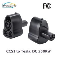 테슬라 DC콤보 충전기 호환 어댑터 전기차 급속충전 EVcharger4U EV 컨버터 충전 콤보 CCS 1 모델 X 250KW