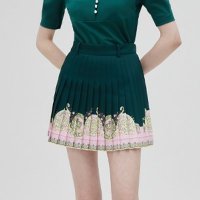 카루셀골프 Creta Skirt - green 플리츠 골프스커트 테니스스커트 LE1212255774