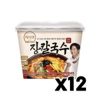 삼립 하이면 장칼국수 즉석용기큰컵 206g x 12개 한박스