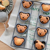 8 일본식 만화 곰 마들렌 오븐용 접시 베이킹