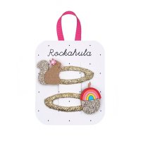 [Rockahula]록카훌라 영국부티크 액세서리 Squirrel and Rainbow Acorn Clips H2035M