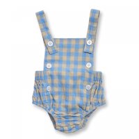 원더앤원더 23SS 깅엄 베이비 롬퍼 (클라우드 체크)/ W&W gingham baby romper (cloud check)