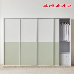 라자가구 이룸 3200 키큰 슬라이딩 옷장 장롱 E0 비스포크 자동댐핑도어 전신거울(선택)