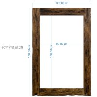 고재거울 유럽풍 빈티지 원목 카페 옷가게 인테리어거울 초대형  180x120cm 렌즈포함