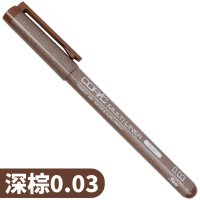 일본 고핏쿠 멀티 라이너 컬러 COPIC multiliner 방수 펜  다크브라운 0.03