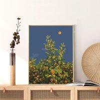 민화 동양화 명화 그리기 DIY 수묵화 난초 유화 그림 액자  60x70cm  물감+캔버스+브러시+벽 피팅 악세서리  QX6547