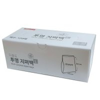 생활을그리다 다용도 투명 지퍼백 L 120p  대(L)  120개입  1개