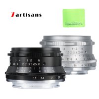 7artisans APS-C MF 35mm F1.2 단렌즈 미러리스 카메라용 소니 캐논 후지 M43 니콘 마운트 실버  블랙