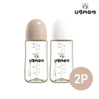 [유비맘] 유비맘 NEW PPSU 노꼭지 젖병 280ml 2P