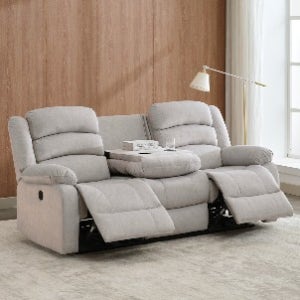 바네스데코 스테이 3인용 패브릭 제로월 전동 홈바형 리클라이너소파