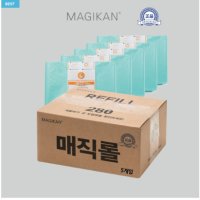 매직캔 히포II크롬 오토실링 휴지통 21L 화이트 MH250WGA  리필봉투  280R5B  1개