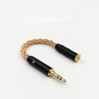 2.5 to 4.4 은도금 3.5 오디오 변환 HiFi 케이블 젠더  어댑터 4.4mm 밸런스 3.5mm 스테레오