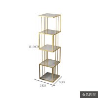 럭셔리 선반 큐브형 정사각형 주사위 모양 랙 책장  골드 35x35x150