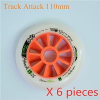 인라인 바퀴 베어링 롤러스케이트 mpc track attack orange 휠 4  6트랙 TS 110mm