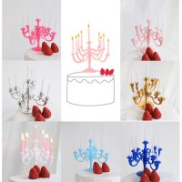 샹들리에초 양초 포함 생일초 촛대 캔들 세트 모음전