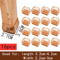 가구 테이블 원목 철제 다리 높이 조절 발 식탁 책상 폴딩박스 연장 16pcs 새로운 미끄럼 방지 실리콘 바닥 보호대 의자 모자 패드 플러그 의자 보호대 커버 홈  c