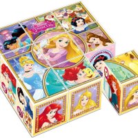 어린이를 위한 퍼즐 디즈니 그레이트 프린세스 큐브 블록 퍼즐  사랑스러운 공주님