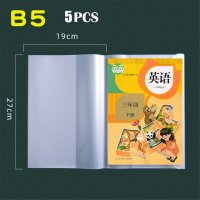 5매 A4 A5 B5 교과서 노트북 커버 책 표지 방수 기획자 케이스 학생 포장 필름 수호자 문구  02 B5 5pcs