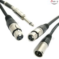 ADIT XLR RCA 55 마이크잭 마이크케이블 마이크선 캐논잭 변환젠더  AH0007