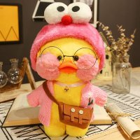 PKTOYS DIY 행운 만화 예쁘다 귀여 봉제 빵빵덕 오리 인형애착 만들기 선물 C06  가루 참깨 거리1