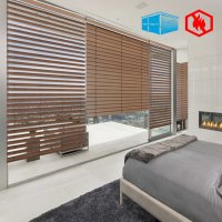 윈브렐라 우드블라인드 방염 7컬러  가로115cm X 세로150cm