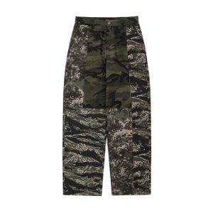 아조바이아조 23SS 남여공용 Camouflage Mixed Pants [KHAKI] 멀티 Camouflage Mixed Pants [KHAKI]