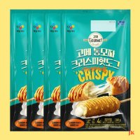 고메통모짜 크리스피 핫도그 340g x4 모짜렐라 치즈