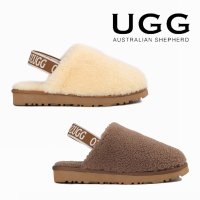 호주 어그 UGG 양털 뽀글이 스트랩 슬라이드 샌들 B746EB