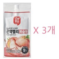 9kcal 즐기는 달콤한 오늘좋은 곤약젤리 복숭아 사탕증정 3개 150g