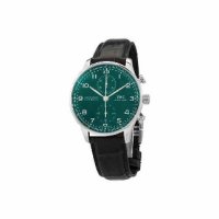 아이더블유씨 IWC Portugieser 크로노그래프 오토매틱 그린 다이얼 남자 시계 - IWC IW371615IWC