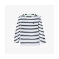 매장발송 LACOSTE KIDS 키즈 긴팔 스트라이프 티셔츠 53N CB8 참조 TJ167E