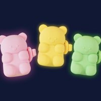 바잇미 BITEME 강아지 야간산책 젤리곰 LED 충전식 블링커 3 colors SH 바나나