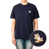 메종키츠네 23FW 칠랙스 반팔 티셔츠 NAVY04 GU00154KJ0010NAVY04