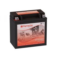 Genuine SigmasTek Replacement Battery 12V YTX14-BS STX14-BS 200CCA