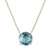 Macy 39 s Topaz 펜던트 목걸이 8 Ct T W