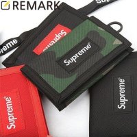 Supreme 벨크로 목걸이 지갑 카드 동전 교통카드 초