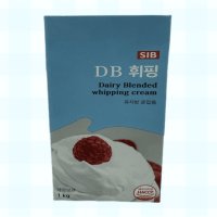 선인 DB 휘핑크림 1kg 무가당 혼합 베이킹재료