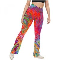 Flare Pants Ladies Light High waist Yoga Pants Beautiful Legs Silou Pants Silhouette Pants Yoga Fitn