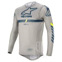 알파인스타 SUPERTECH JERSEY GRY YELL F 오토바이 스쿠터 오프로드 모토 져지 티셔츠