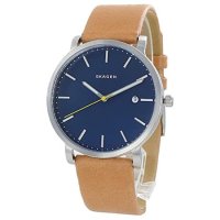 스카겐 SKAGEN 남성 하겐 가죽 box 시계 SKW6279