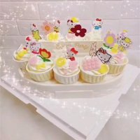 케이트 돌림판 컵케이크 홈파티 생일 디저트 자동 회전