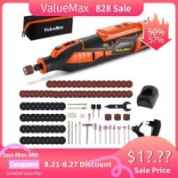 ValueMax 무선 전기 드릴 조각기 Dremel 회전 공구 기계 액세서리 12V 101PC