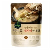 CJ더마켓 한방 초복 중복 말복 비비고 누룽지닭다리삼계탕 닭 백숙 요리 몸보신 보양식 600G 30개